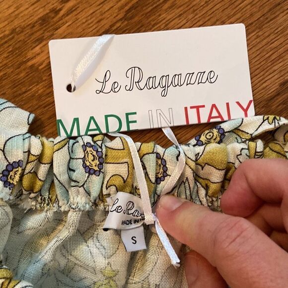 NWT Le Ragarre made in Italy linen skirt very lightweight, floral, size small. - Picture 9 of 13